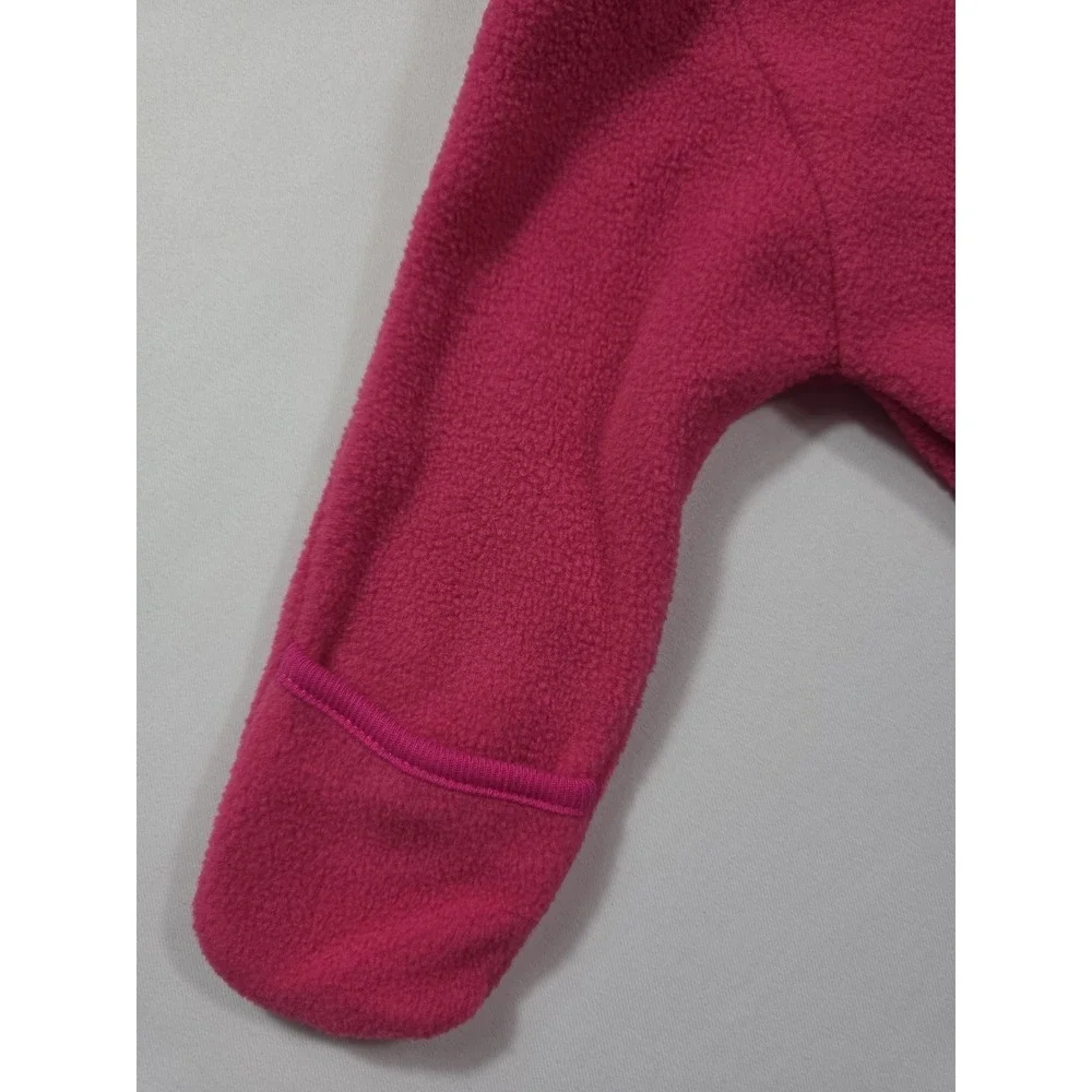Vintage Y2K Baby Stockers Pink Fleece Bunting Snowsuit 6M NWT Hooded